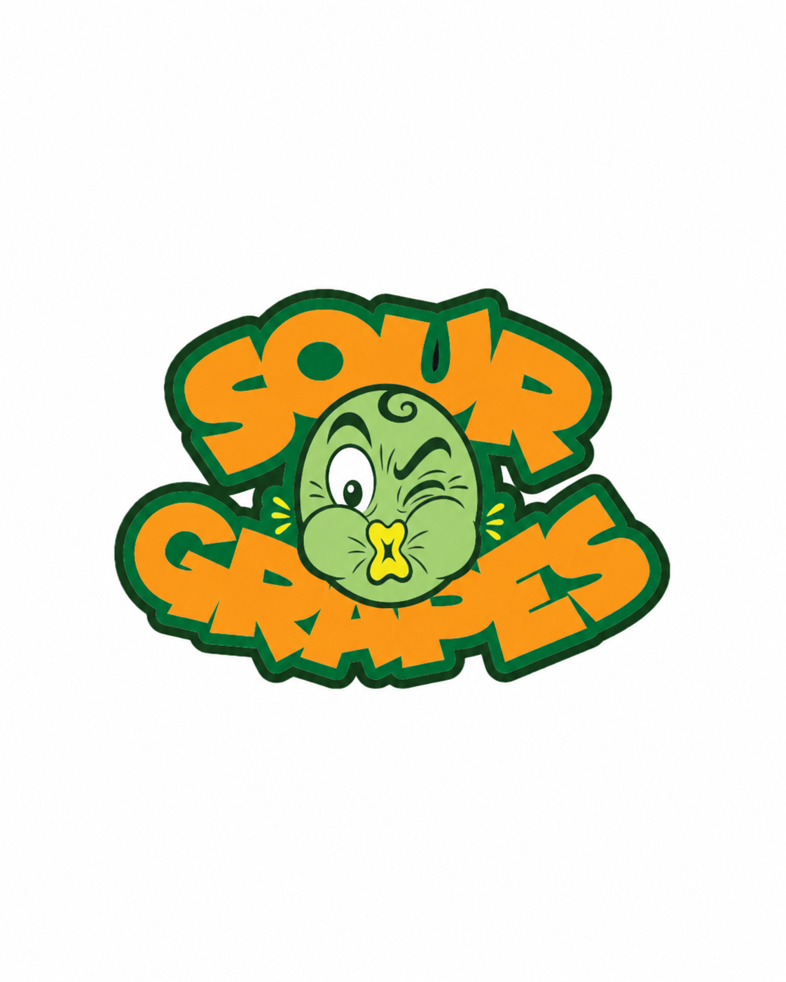 Sour Grapes character and logo